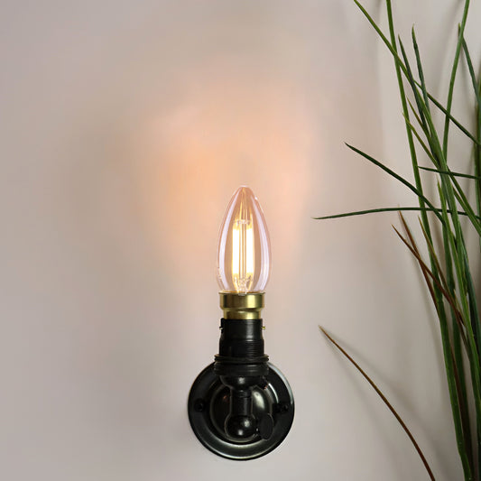 LED Candle Filament B22 6W 6500K Cool White Energy Saving Bulbs ~5447