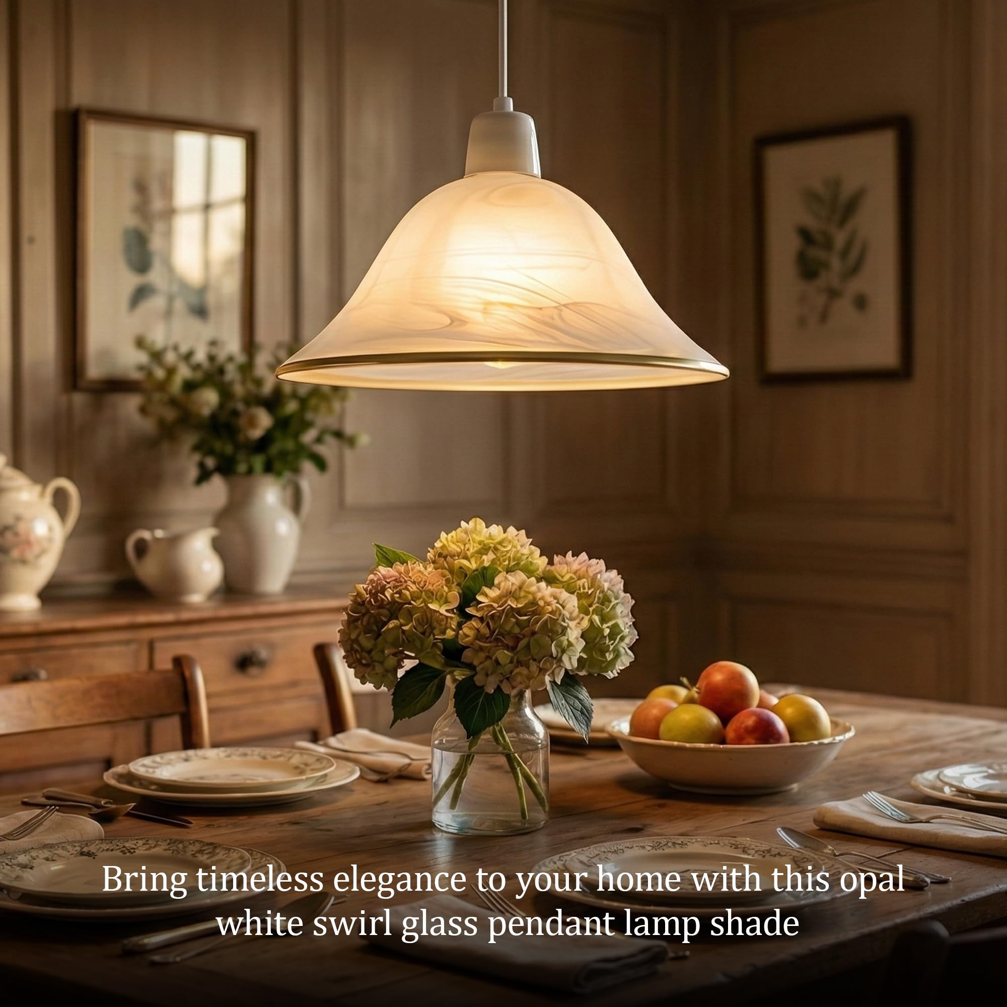 Vintage Glass Lamp Shade - Amber Bead Mosaic Design – LEDSone UK Ltd