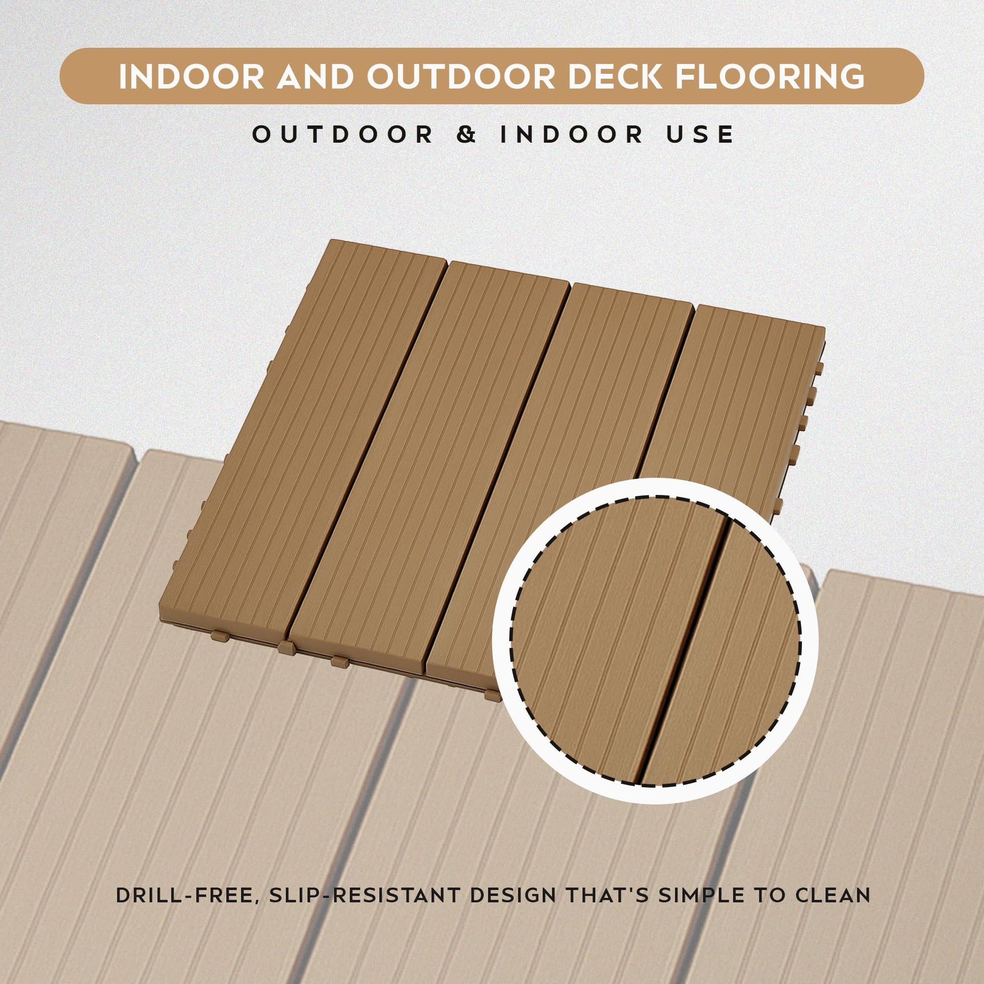 click decking system with