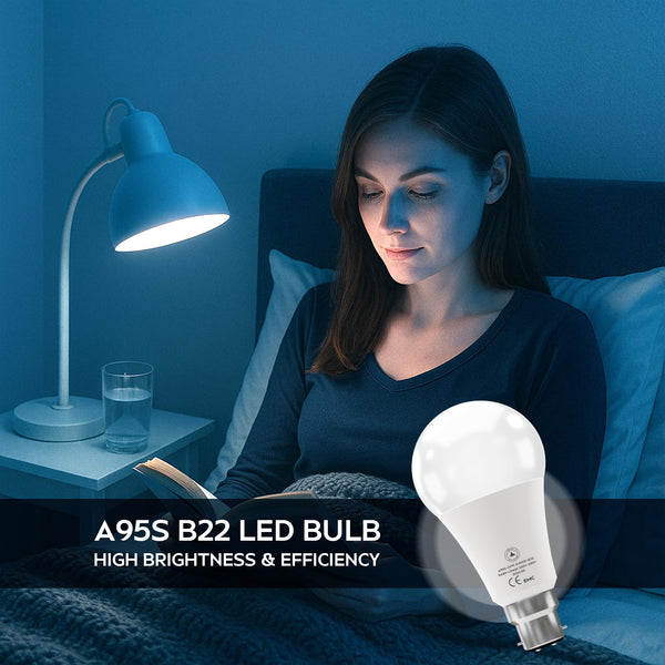 Industrial GLS LED Cool White 6400K Non Dimmable Multipack Bulb Pack 6~6294 – A60 - B22 - 7 Watt