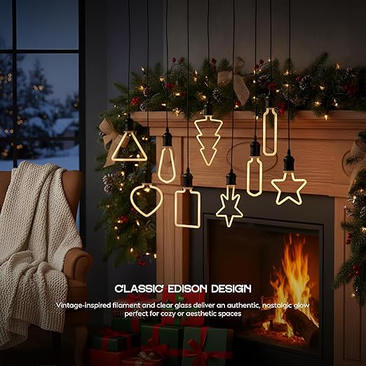 Christmas Decorative LED Bulb Set Warm White 2700K E27~6459