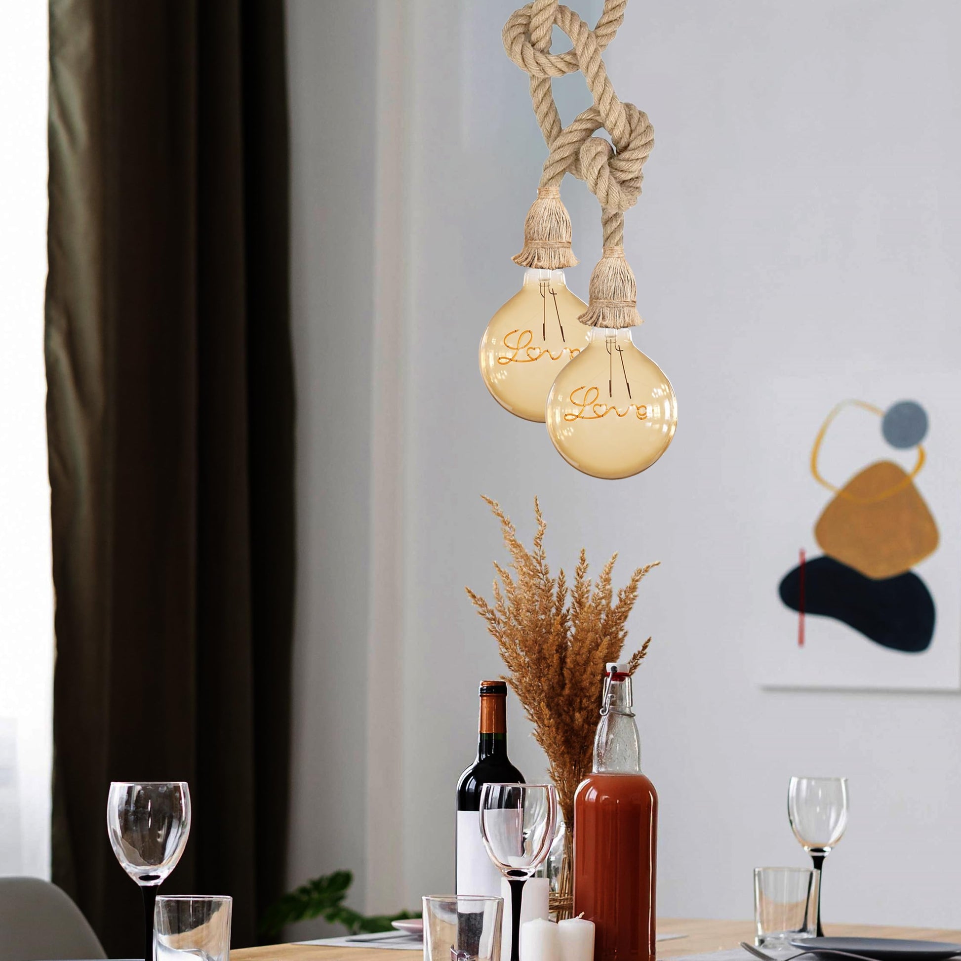 rope nautical loft pendant