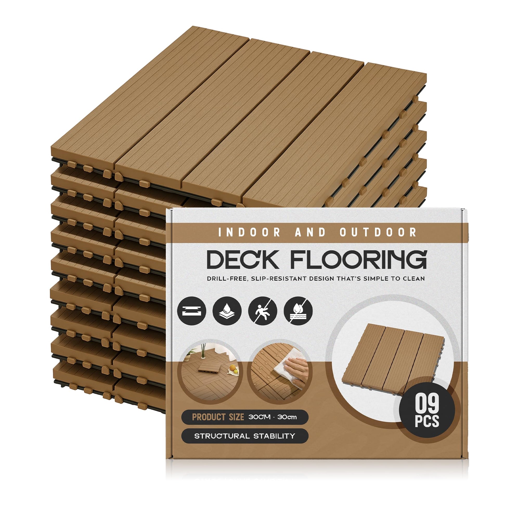 click decking system with