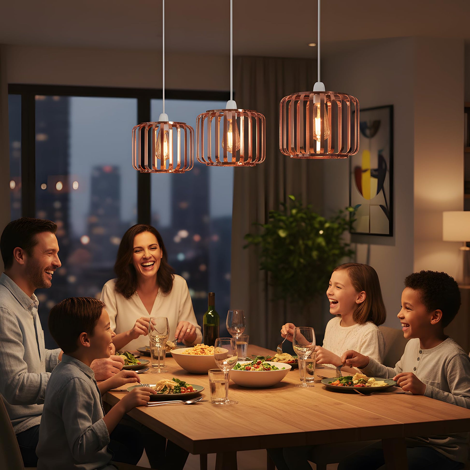 industrial lamp pendant copper