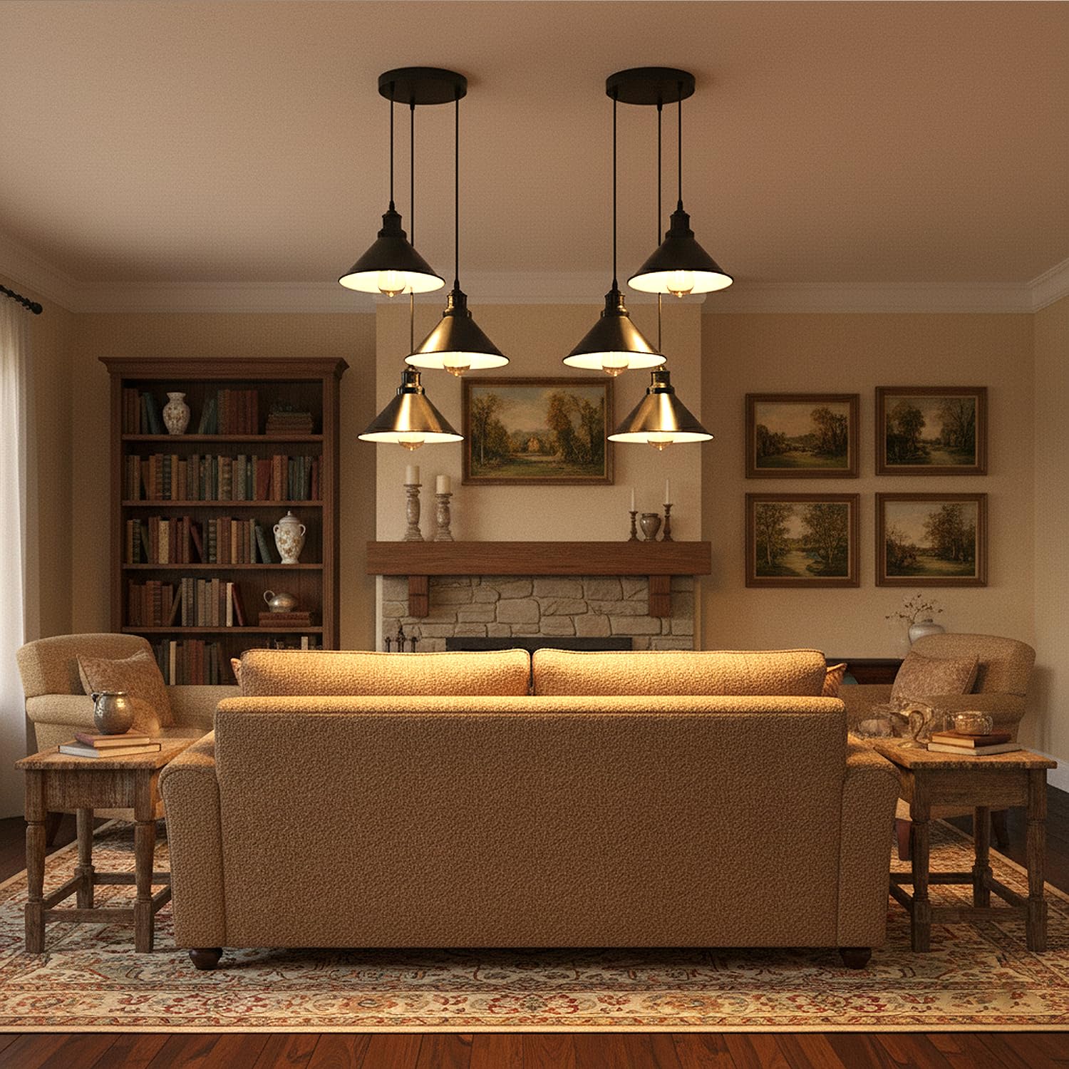 industrial hanging light vinta