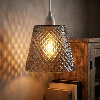 Embossed Small Glass Lamp Shades ~6557