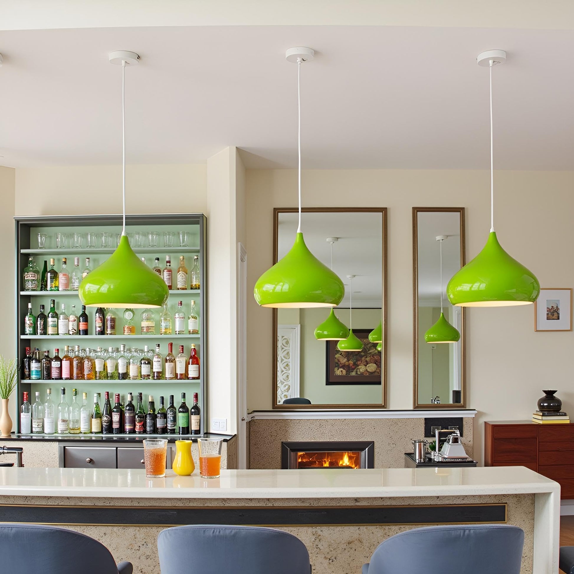 bedroom industrial pendant