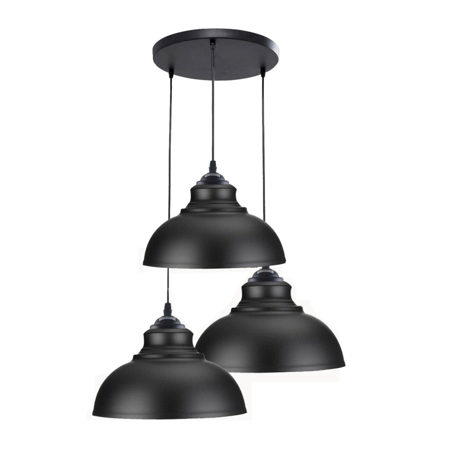 Ceiling Lamp Pendant Cluster Lampshade Modern Black Ceiling Light
