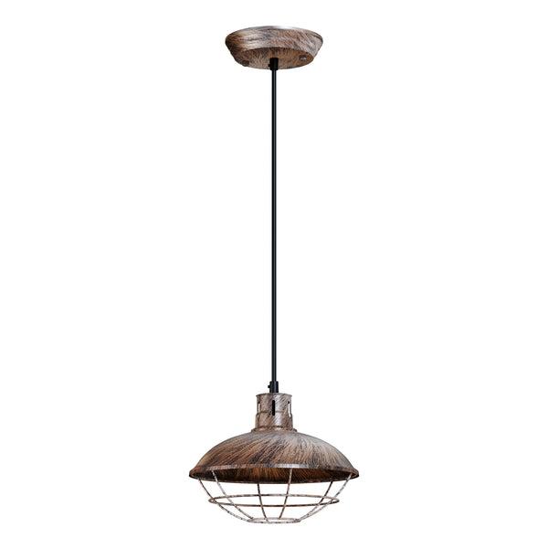 Vintage Nautical Industrial Ceiling Lamp Pendant Light ~5958 – Brushed Copper / No