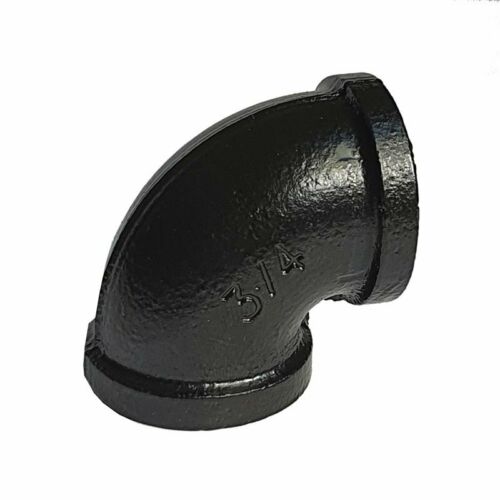 3/4 BSP MALLEABLE iron pipe BLACK Painted STEAM PUNK Cast Iron pipe fitting~3641 - LEDSone UK Ltd