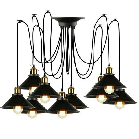 Multi Fleming Spider Pendant Light Black ~6165