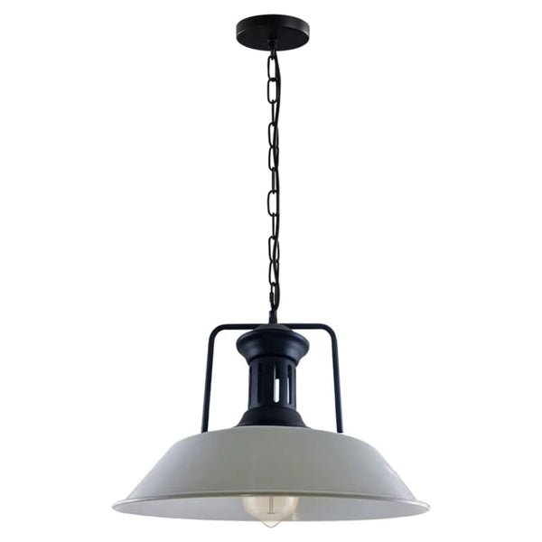 Easy Fit E27 Metal Chain Pendant Light Fixture Dimmable ~6786 – White / Yes