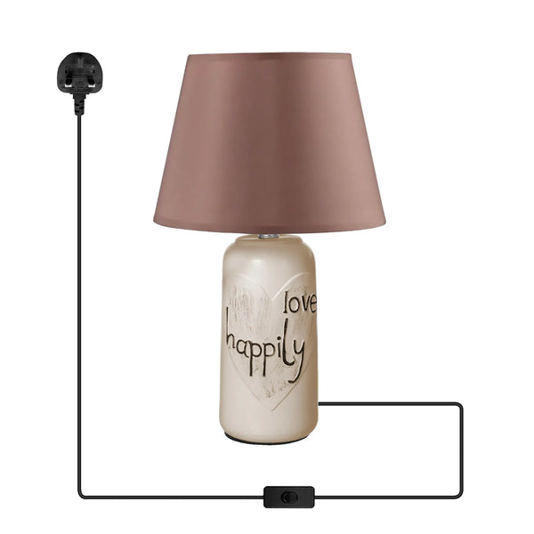 Bedside Reading Table Lamps Light~5161 – Brown / Yes