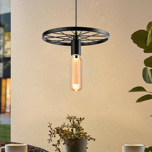 Vintage Industrial Ceiling Light Wheel Pendant Light Chandelier Retro Lamp~5100
