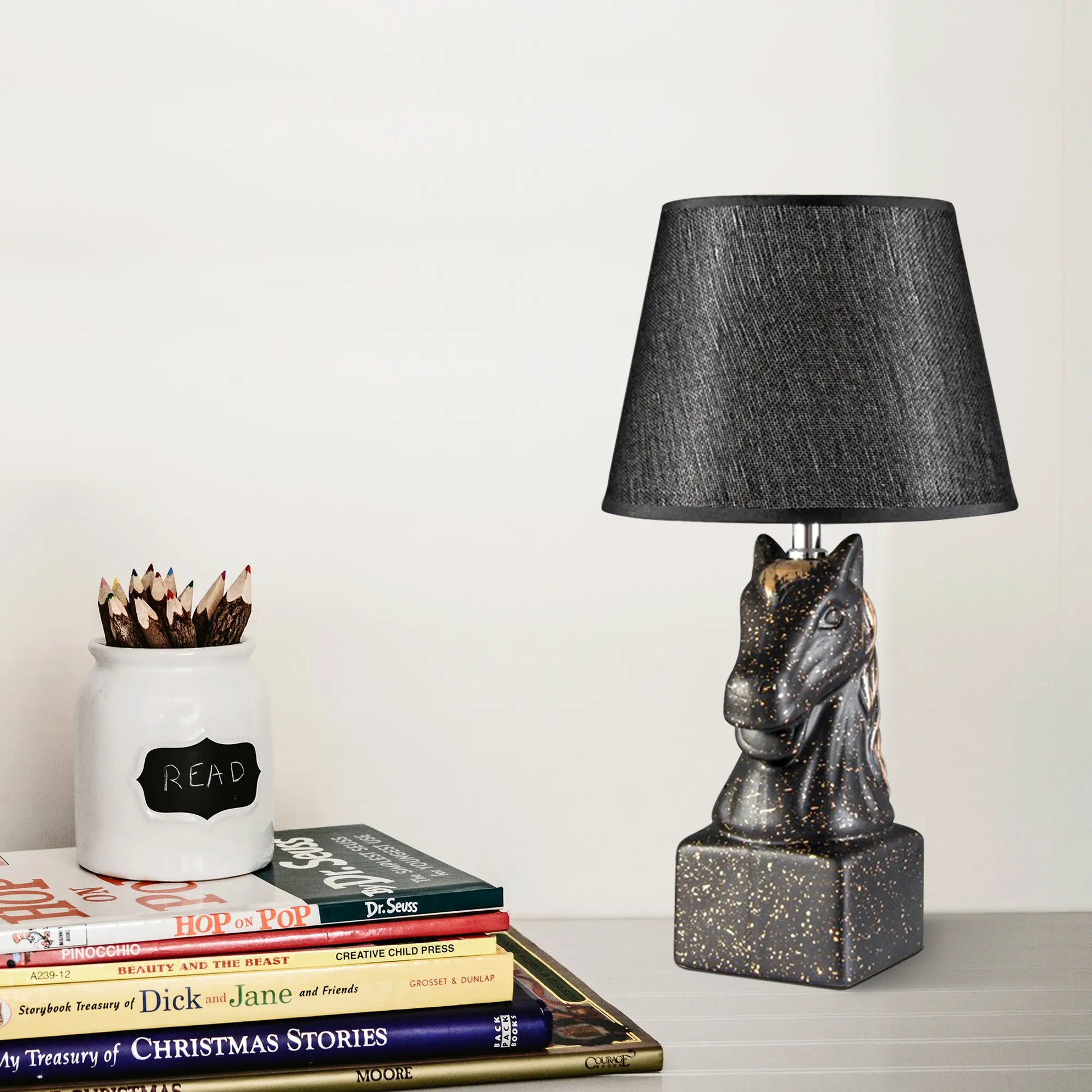 lamp desk lamp table lamp Plug in table lamp shade Horse table lamps for living room bedside lamp table lamps for living room lampshade fabric table lamps standard lamps living room kitchen table bedside table lamp lamp shades for table lamps lamps bases & shades Horse Head Bedside Table Lamp