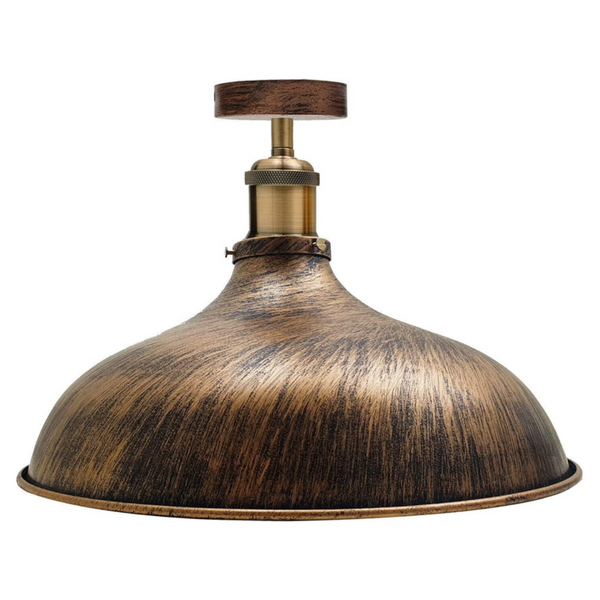 Geborsteld metalen plafondlampen voor de keuken ~1300 – Geborsteld koper / Zonder lamp