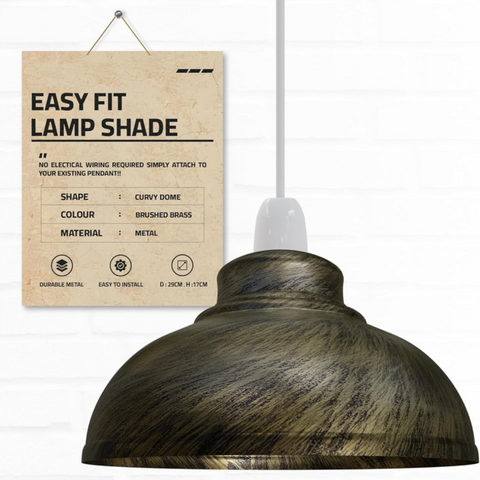 Brushed Copper Industrial Retro Pendant Lampshade E27~2088