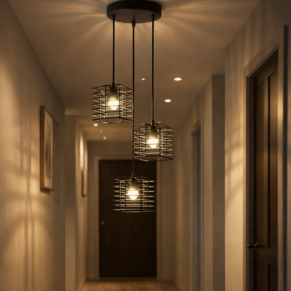 3 Light Pendant Light Height Adjustable Metal Ceiling Lights E27 ~6576 – Yes