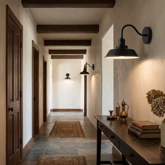 Industrial Wall Lights E27 Gooseneck Metal E27 ~1740