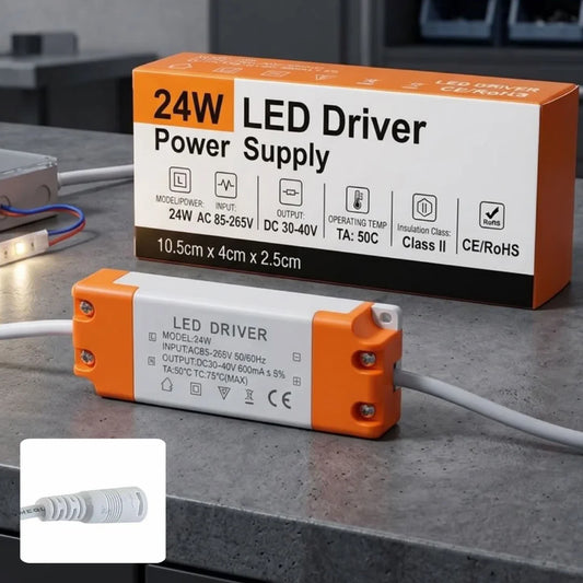 Controlador de iluminación LED de 24 W, fuente de alimentación ~1060