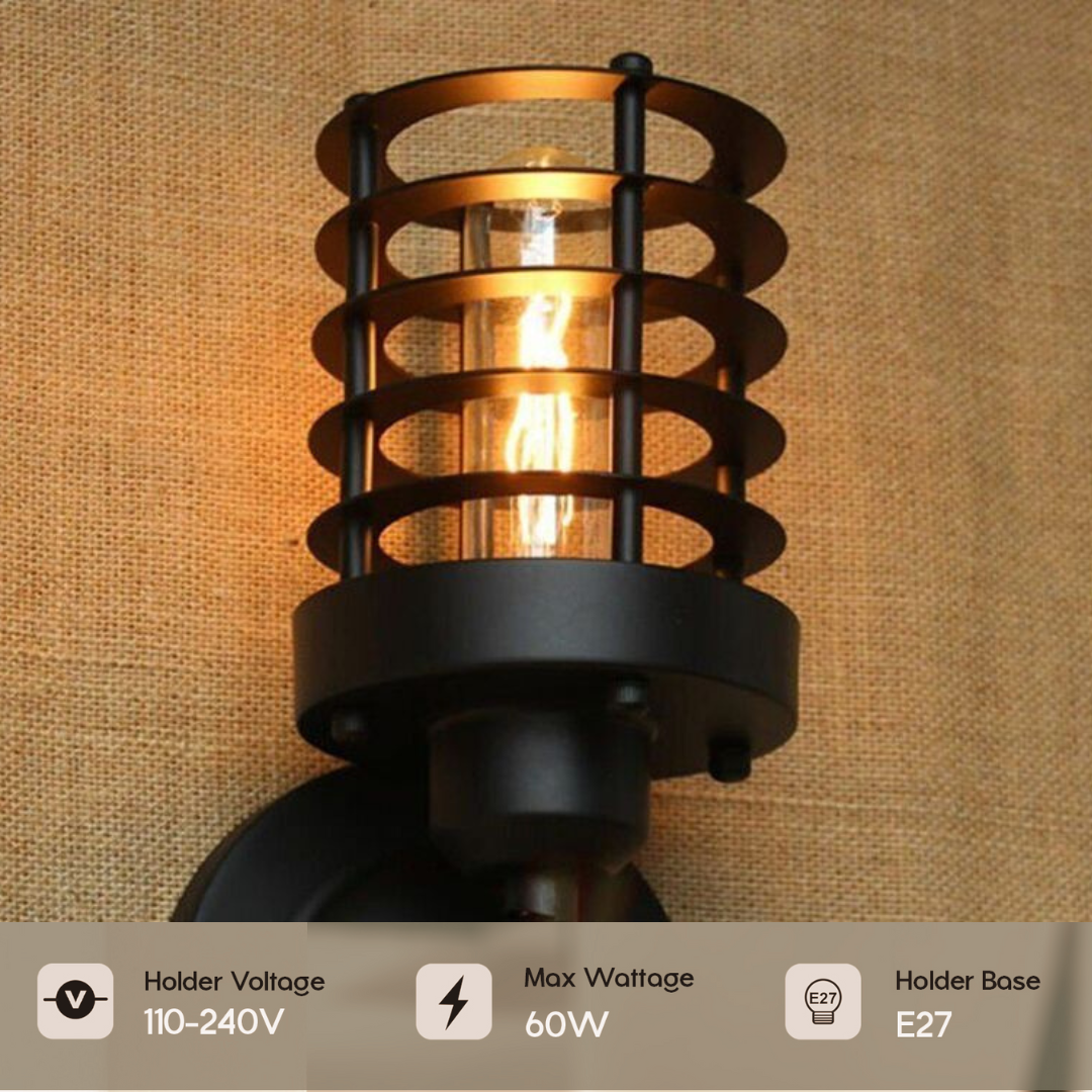 Wall Light Round Cage Wall Light cage wall light vintage wall light wall light light sconce wall lighting industrial wall light indoor vintage industrial retro wall sconce wall lights wall sconce lighting wall light fixtures wall sconces sconces wall lighting light wall