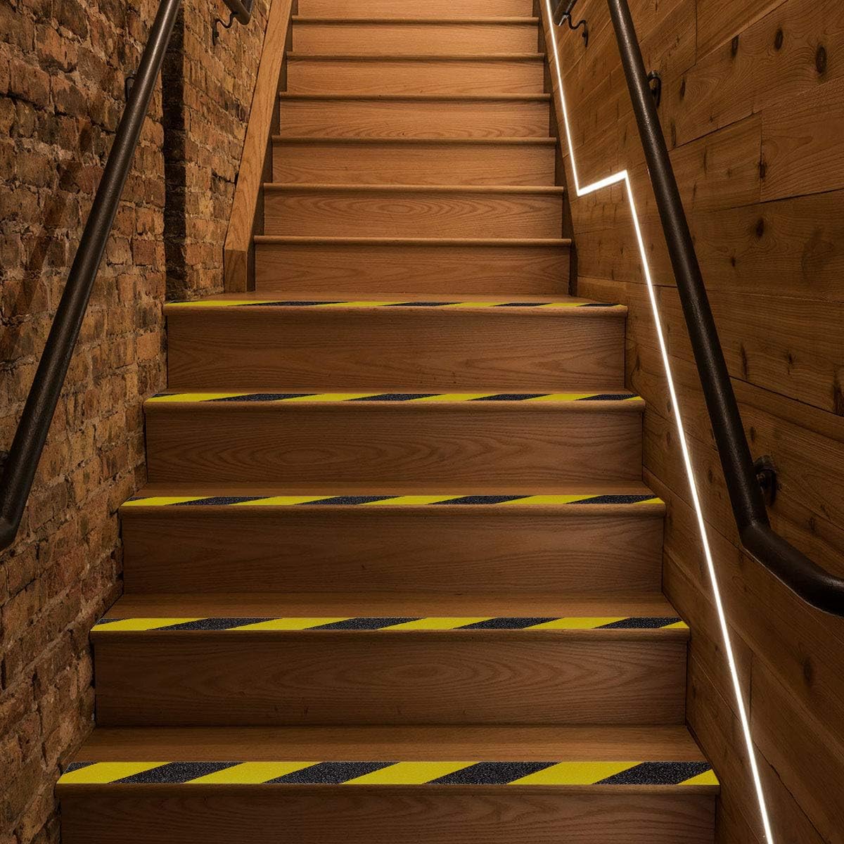 Anti Slip Tape Non Slip Grip Safety Hazard Stair Floor High Traction Strips Heavy Duty Yellow Black Self Adhesive Waterproof Outdoor Industrial Ramps Decking Walkways Steps Wood Concrete Metal Ladders High Visibility Weatherproof UV Resistant Durable Easy Apply Peel Stick Strong No Residue Warehouse Home Office Commercial Public
