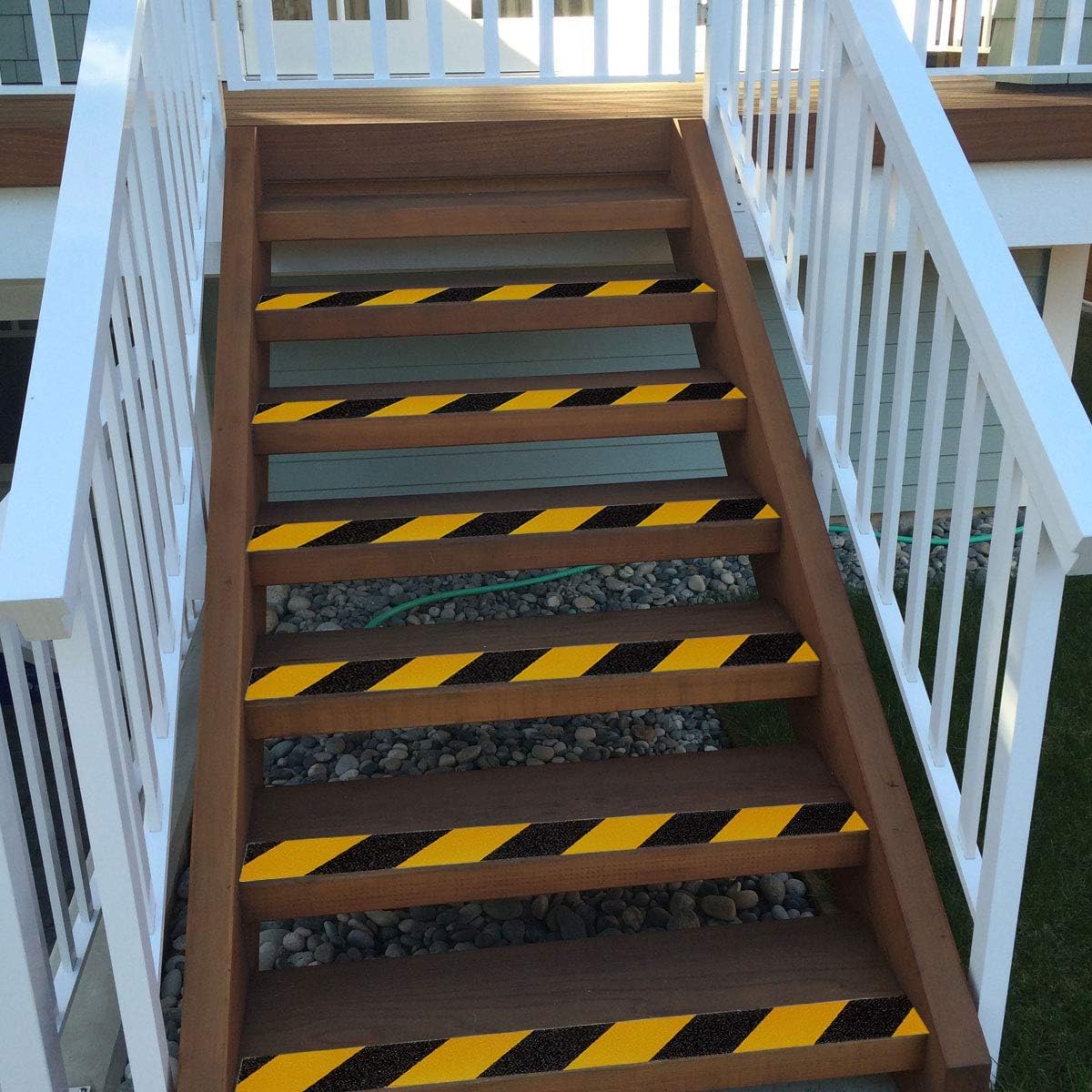 Anti Slip Tape Non Slip Grip Safety Hazard Stair Floor High Traction Strips Heavy Duty Yellow Black Self Adhesive Waterproof Outdoor Industrial Ramps Decking Walkways Steps Wood Concrete Metal Ladders High Visibility Weatherproof UV Resistant Durable Easy Apply Peel Stick Strong No Residue Warehouse Home Office Commercial Public