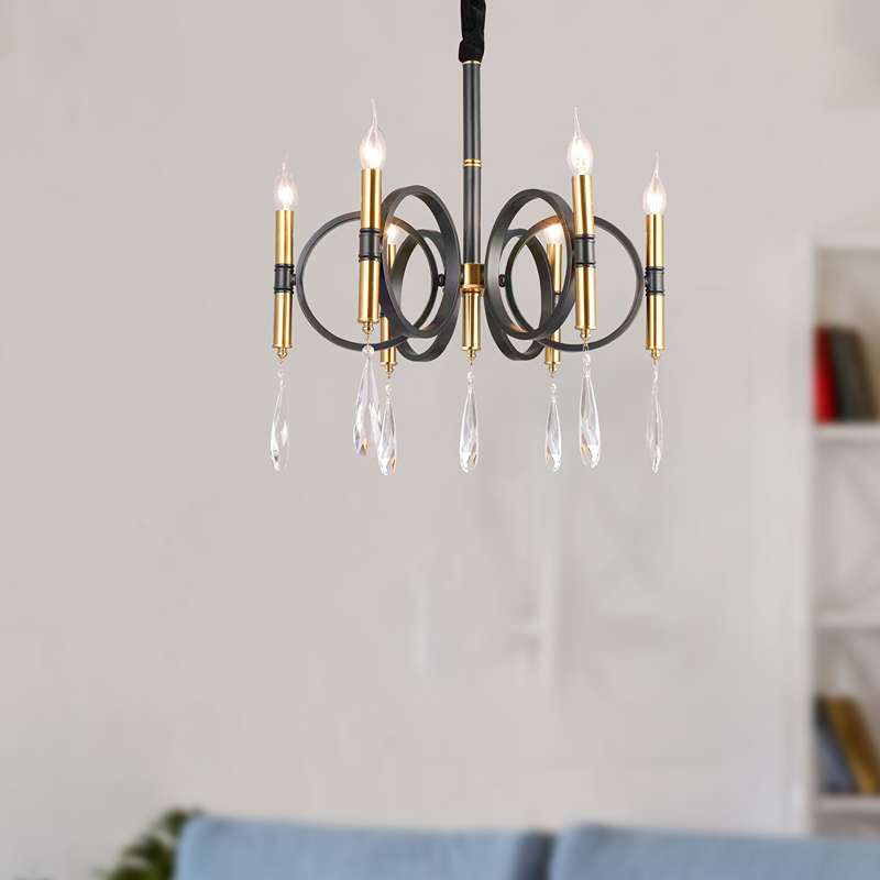 Chandeliers Lighting Candle style Crystal Droplet