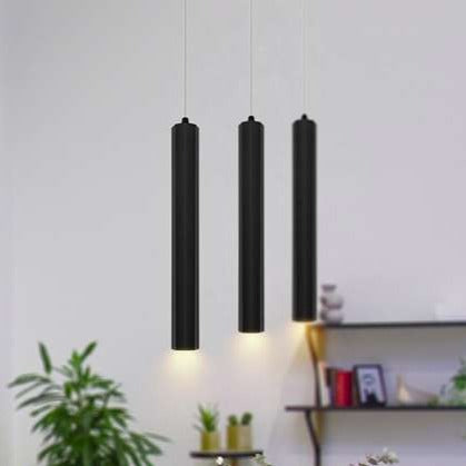 Moderne lange aluminium plafond cilindrische LED hanglamp ~ 4590 