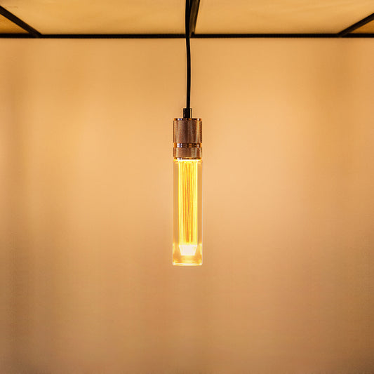 Vintage E27 Edison Light Bulbs Tubular  Amber Glass Warm White Decorative Bulbs~5066