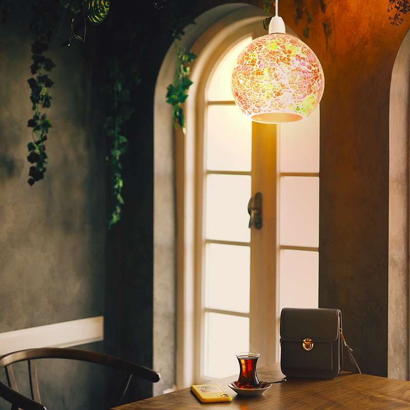 Glass Mosaic lamp Globe Shape Home Decorating-Application 1