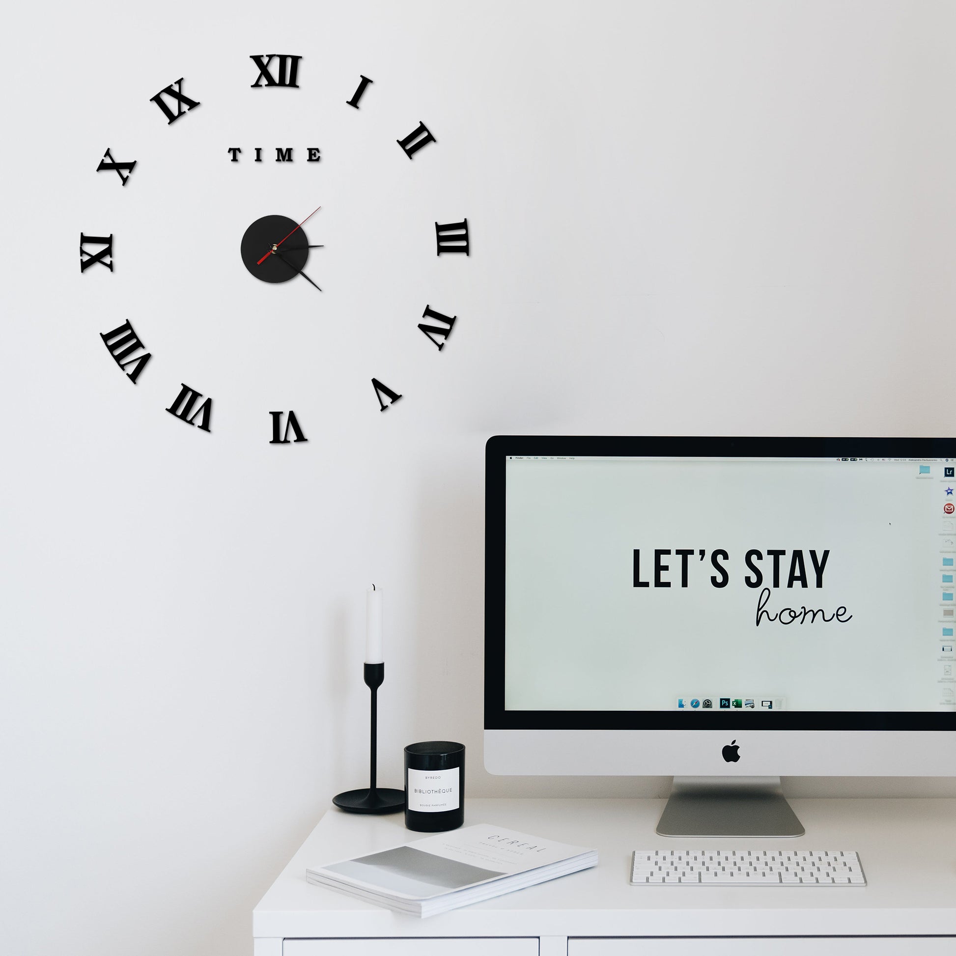 large wall clock stickers