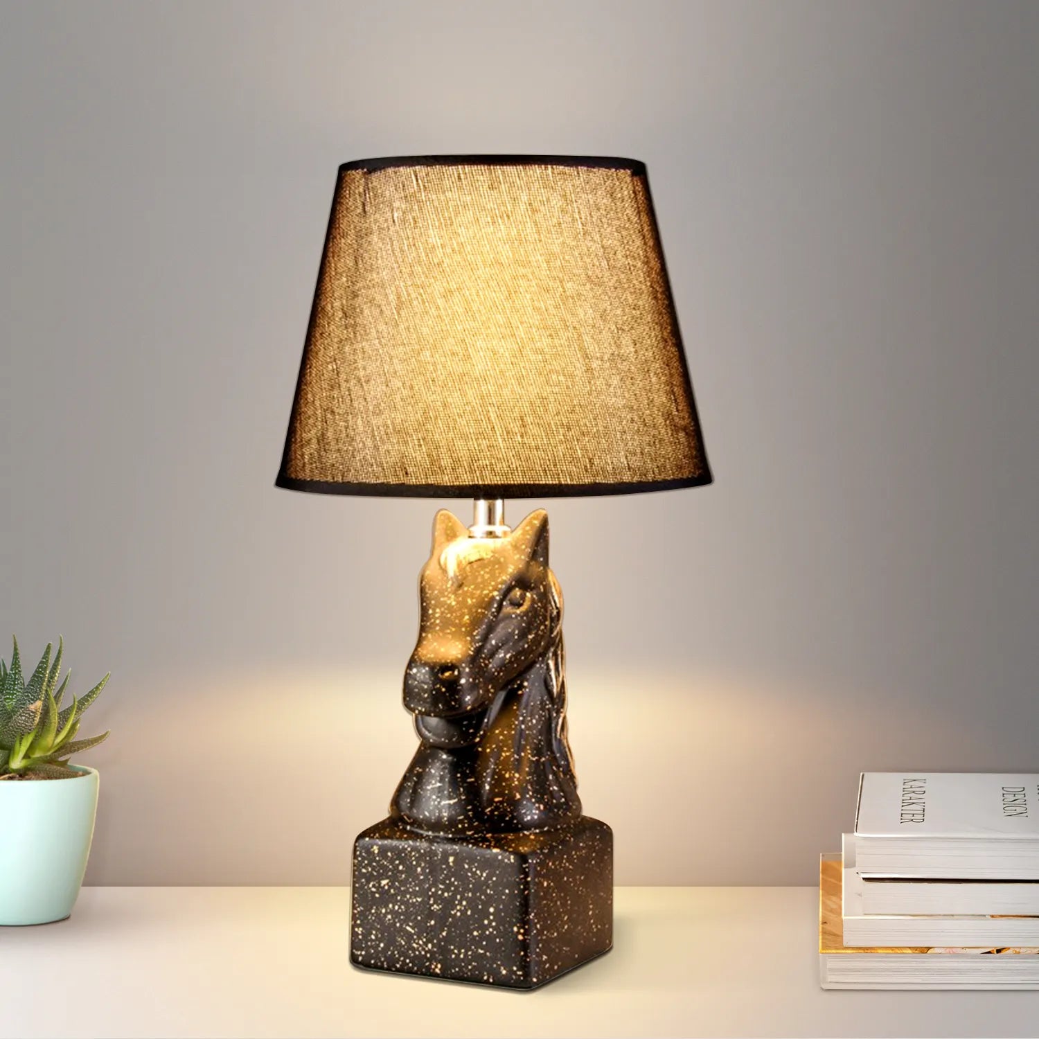 lamp desk lamp table lamp Plug in table lamp shade Horse table lamps for living room bedside lamp table lamps for living room lampshade fabric  table lamps standard lamps living room kitchen table bedside table lamp lamp shades for table lamps lamps, bases & shades Horse Head Bedside Table Lamp