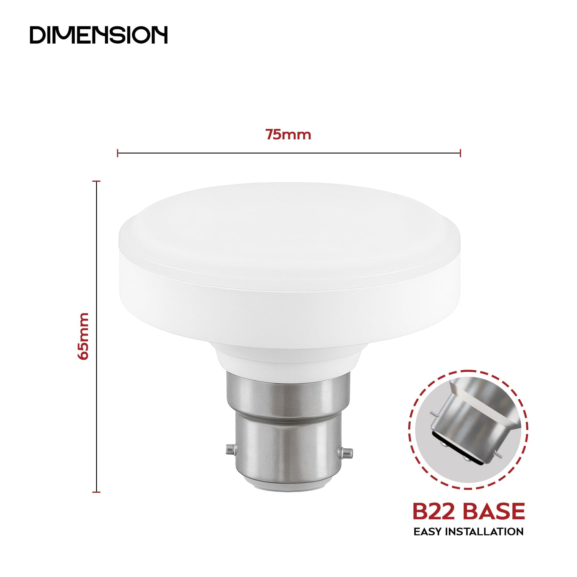 LED light bulb with B22 base