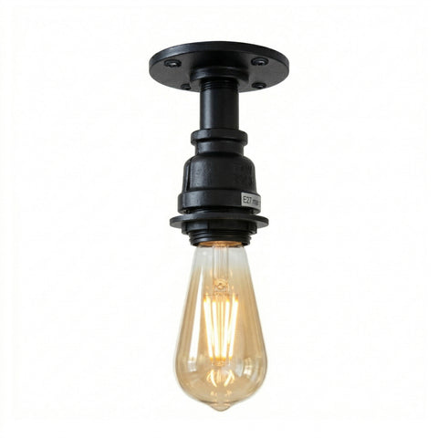 E27 Steampunk Flush Mount Pipe Ceiling Light ~6547