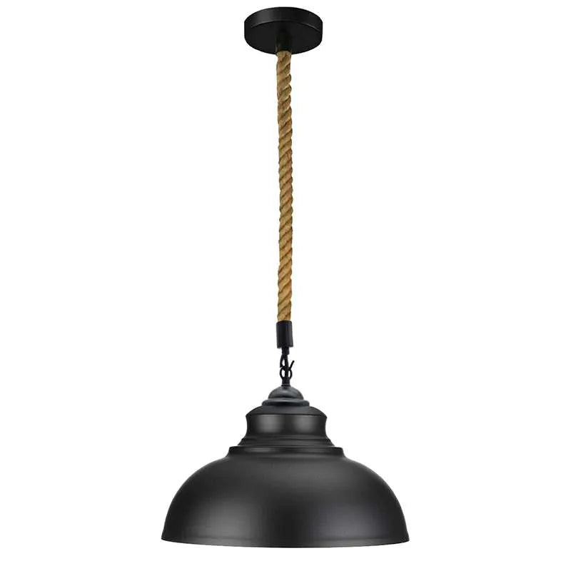 Black Curvy Metal Ceiling Pendant Light