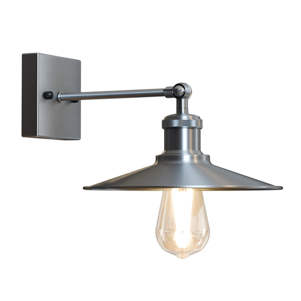 Satin Nickel Wall Light Lamp Sconces Living Room Home Decor ~5953 – Yes