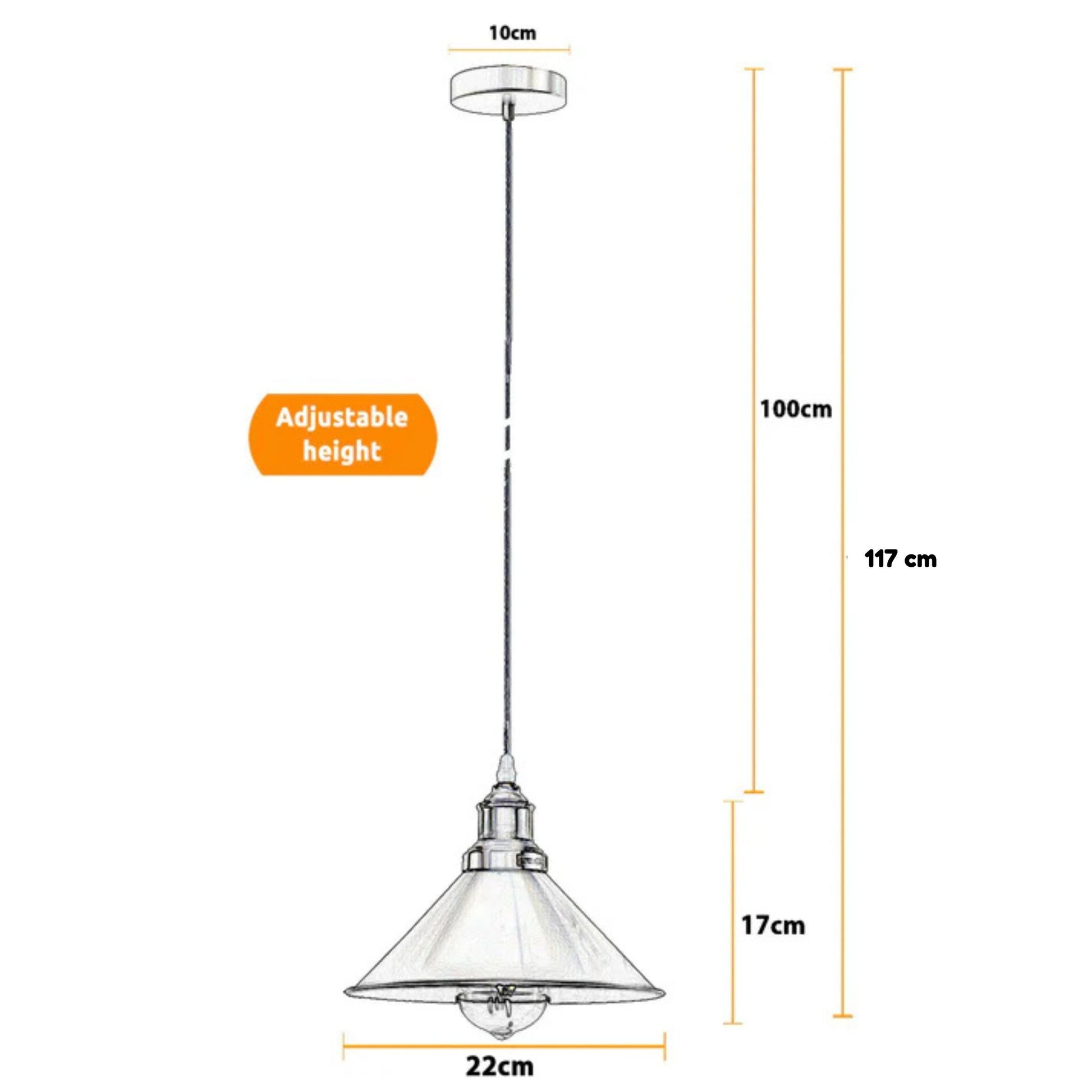 Pendant light with adjustable height