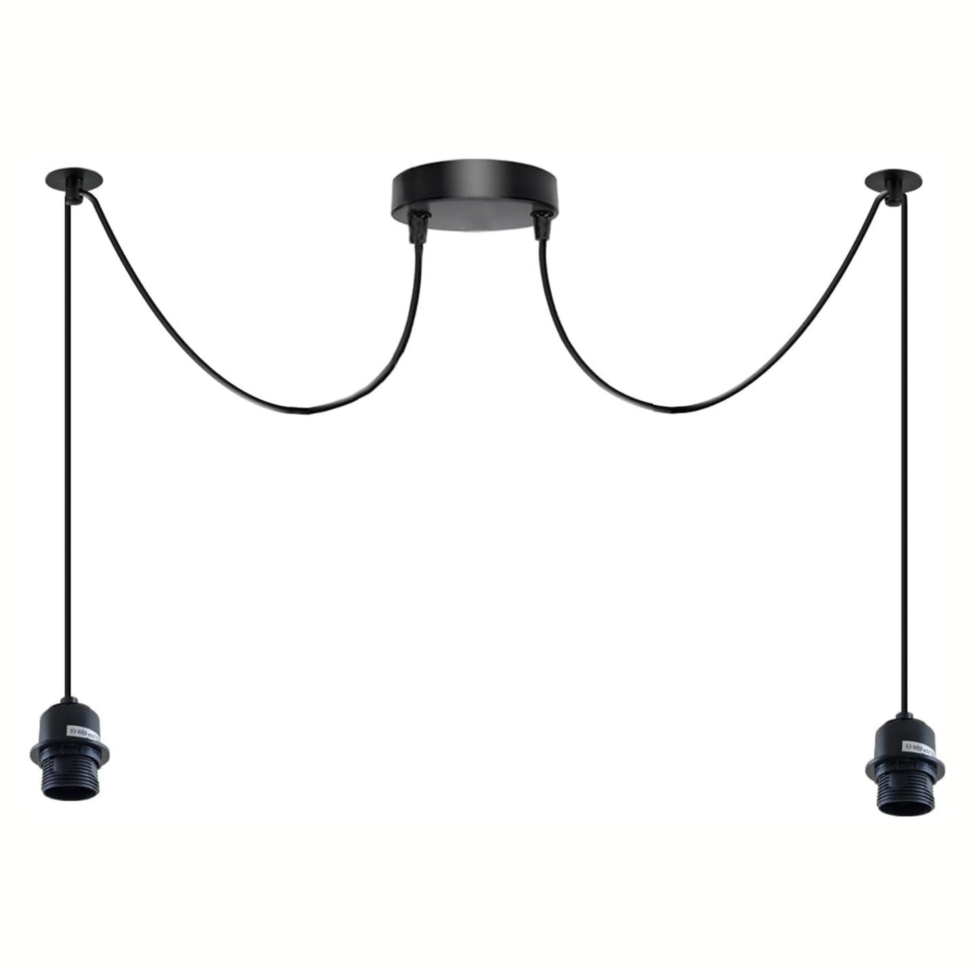 Black ceiling light fixture