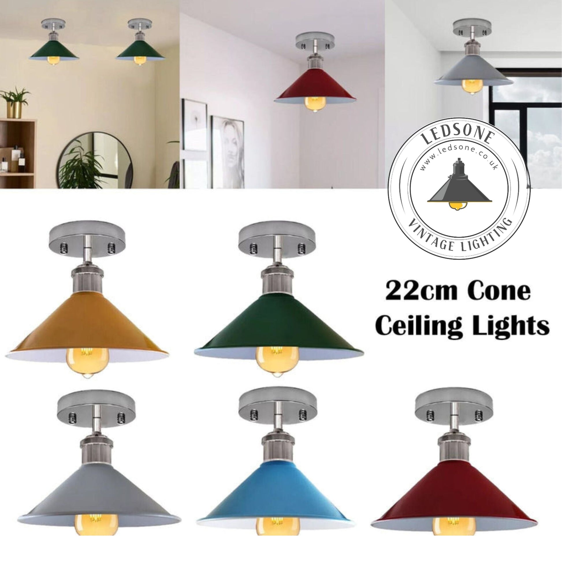 cone ceiling lights 