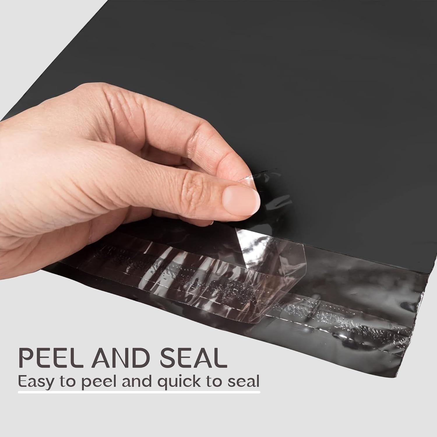 Black poly mailer bags