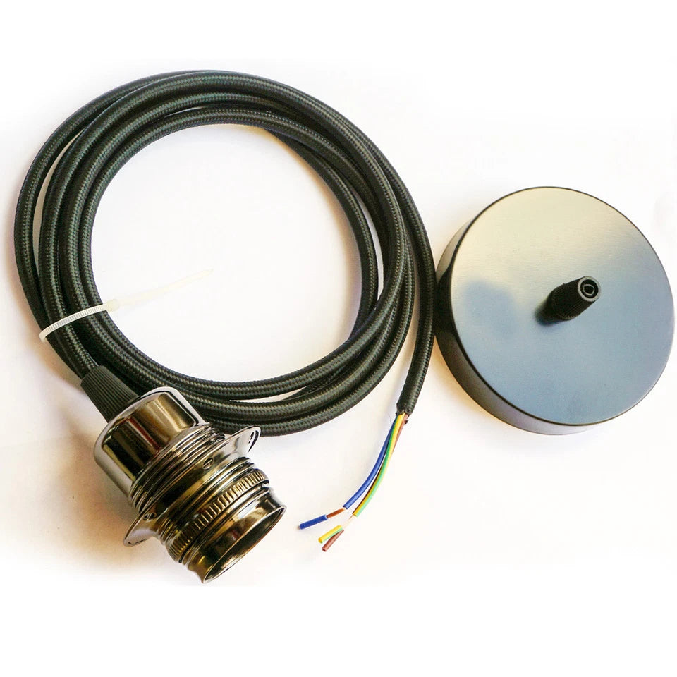 2 pack black pendant light PVC cable E27 holder black pendant cord ceiling light fixture double pendant light pendant light hanging lights pendant ceiling light pendant black pendant light fitting pendant light fixtures e27 ceiling rose black ceiling rose pendant ceiling hanging lights spider lights ceiling pendant lamp pendant lighting ceiling hanging light