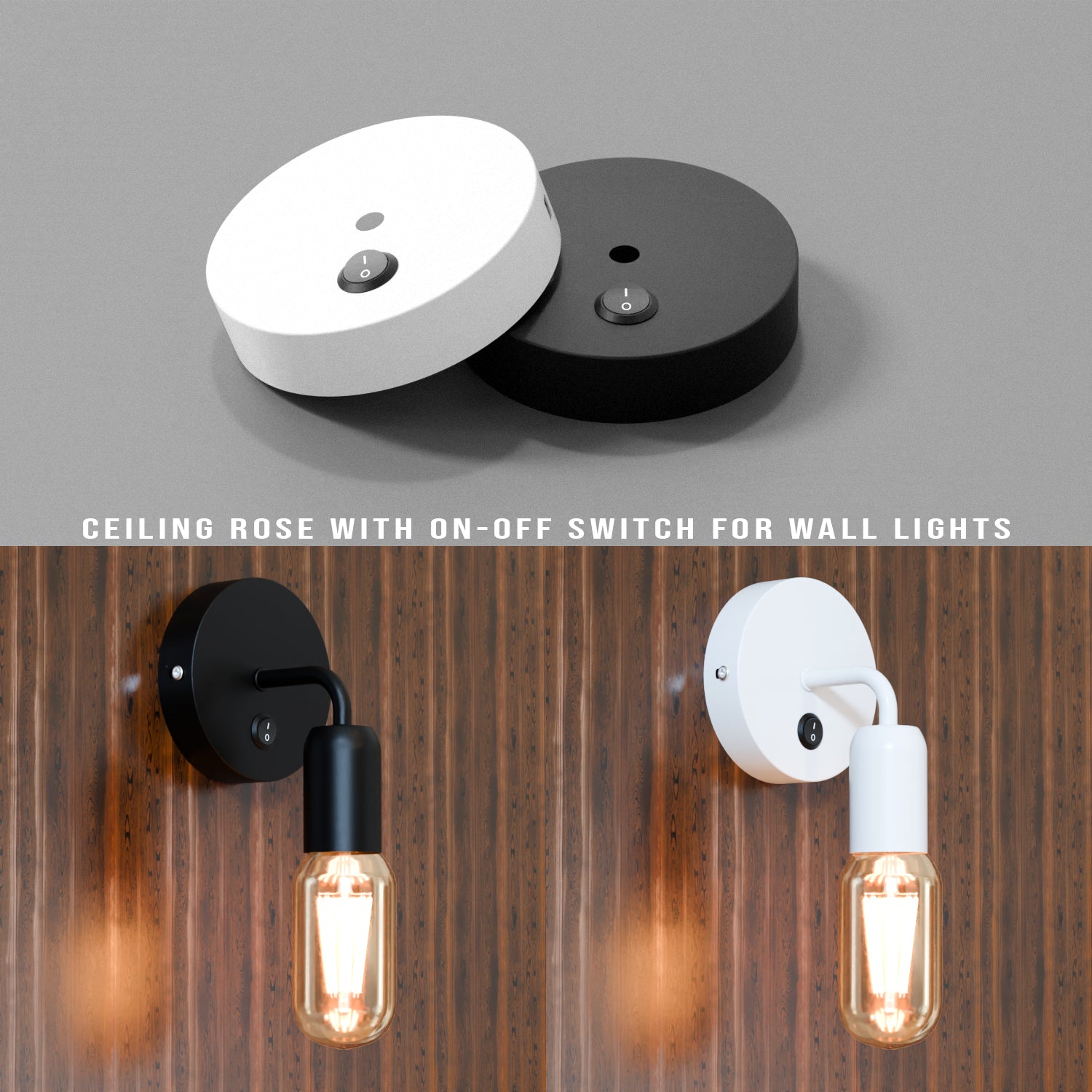 Buy ceiling rose with switch for wall light
