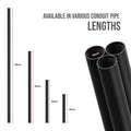 20mm Diameter Black Steel Round Conduit Pipe  Female thread conduit lighting ~5757
