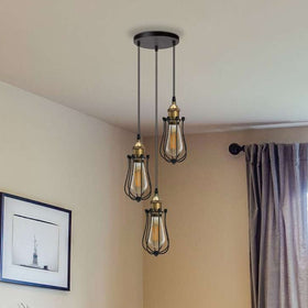 Stylish Light Bulb Cages & Cluster Ceiling Lights ~ 5168