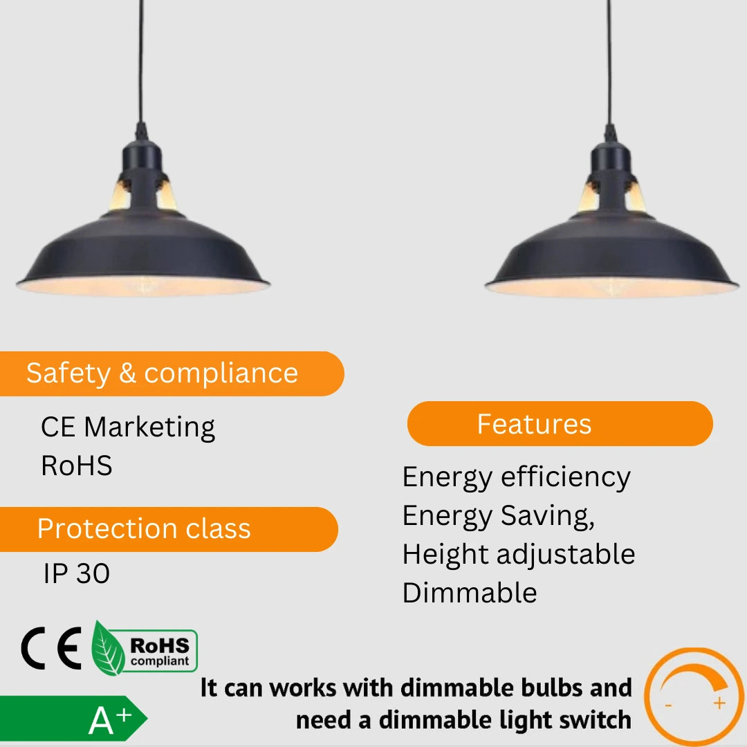 Black CE and ROHS safty lamp shades