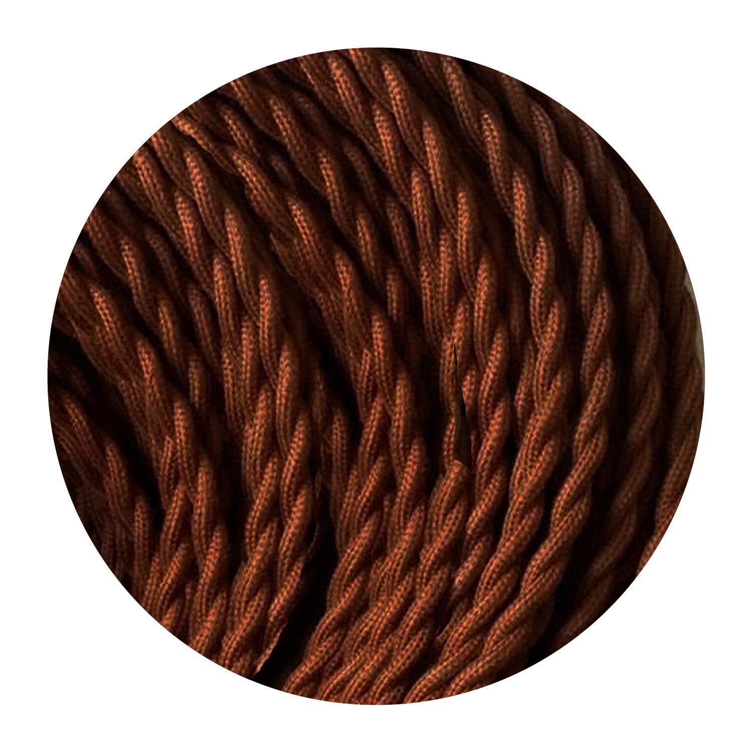 Braided Silk Flex Lighting Cable In Black 3 Core, 0.50mm