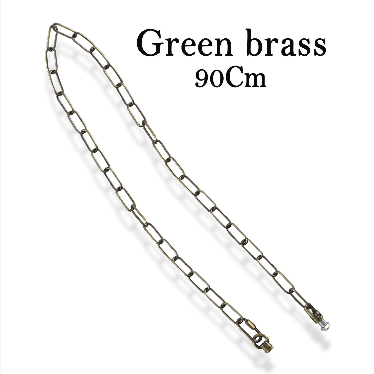 Green brass chain 90Cm