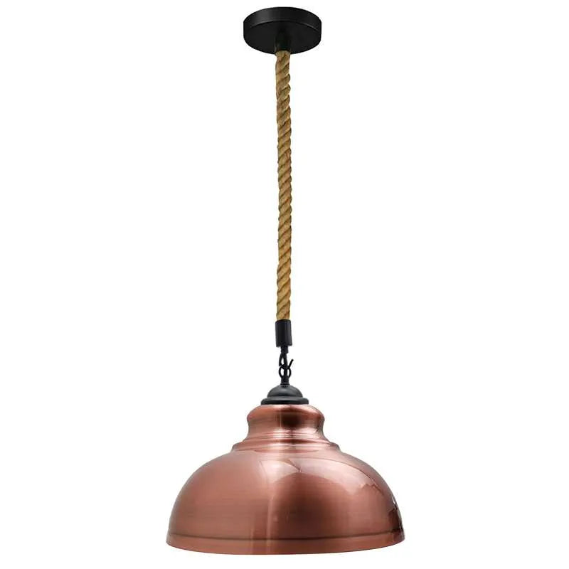 copper Curvy Metal Ceiling Pendant Light