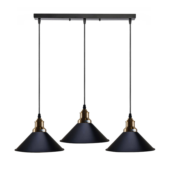 3 Way Black dustrial  Hanging Pendant Light ~5266 – No
